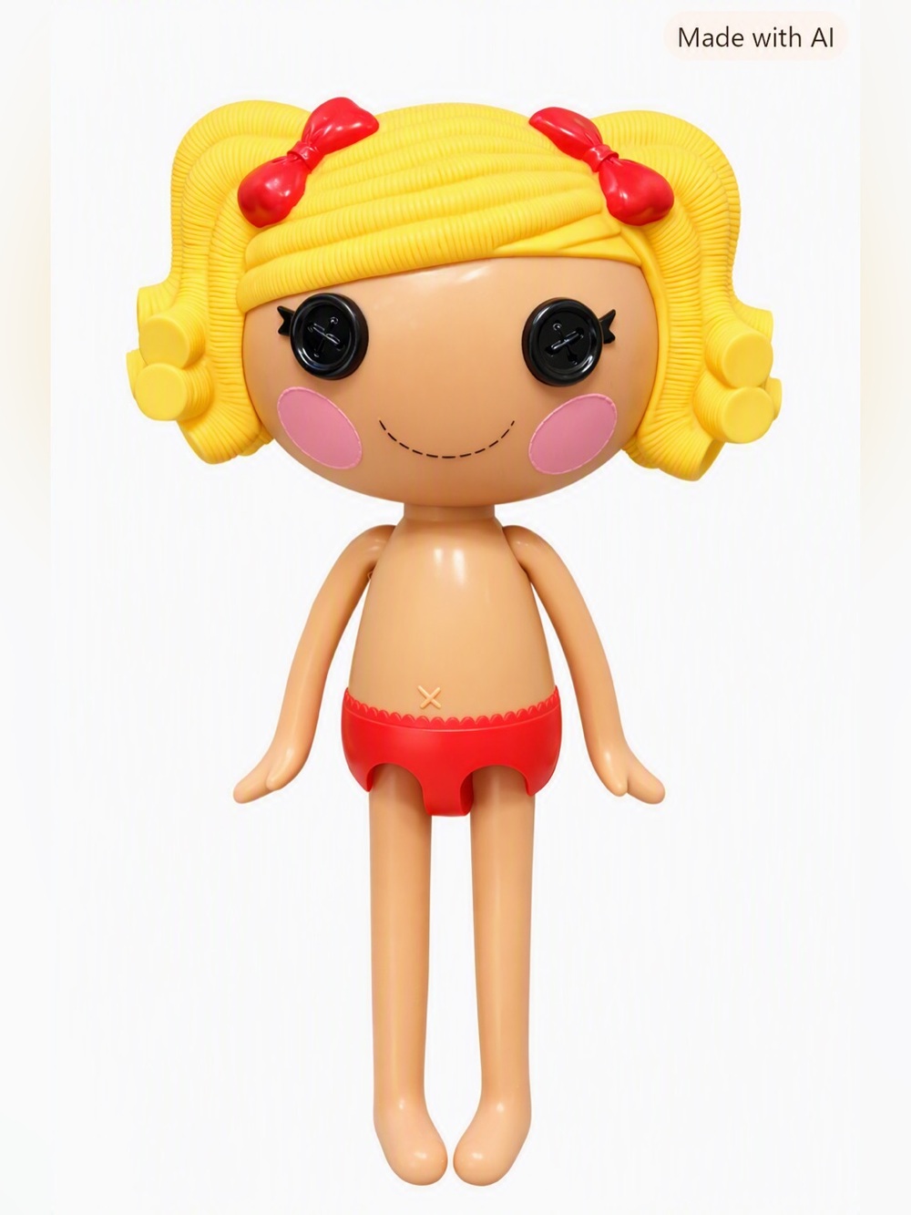 Lalaloopsy Spot Splatter Splash 12" MGA Doll Yellow Hair Red Bows Vintage